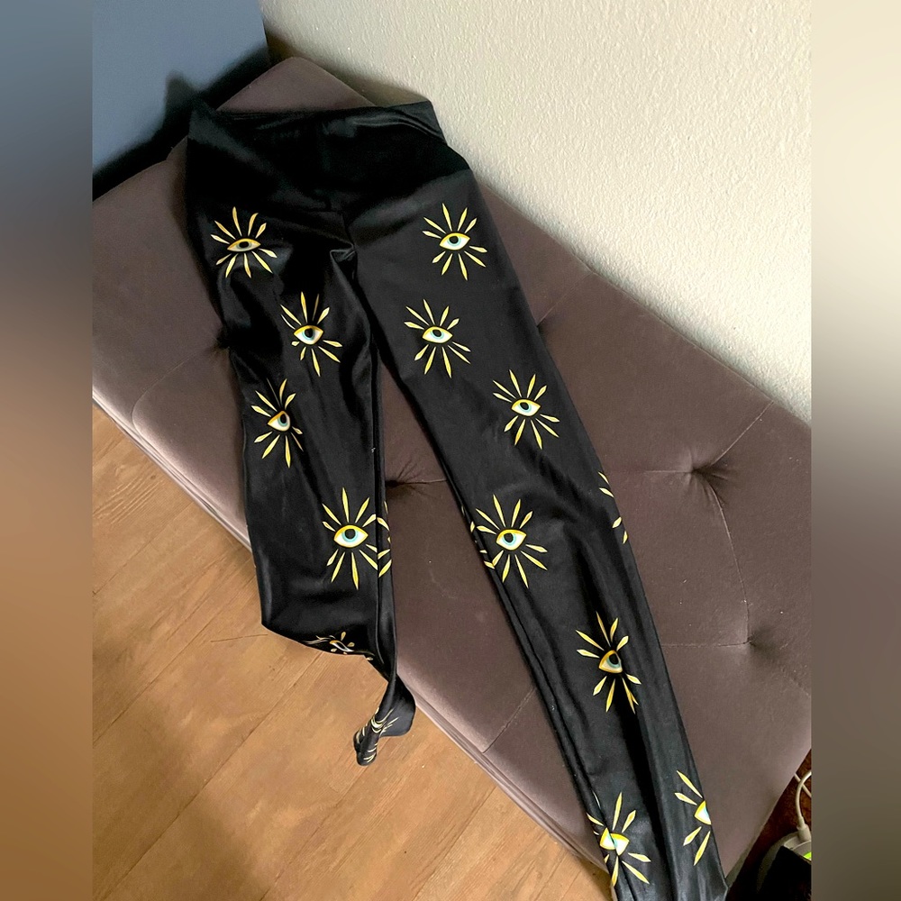 🧿Goldsheep evil eye leggings XS👁️